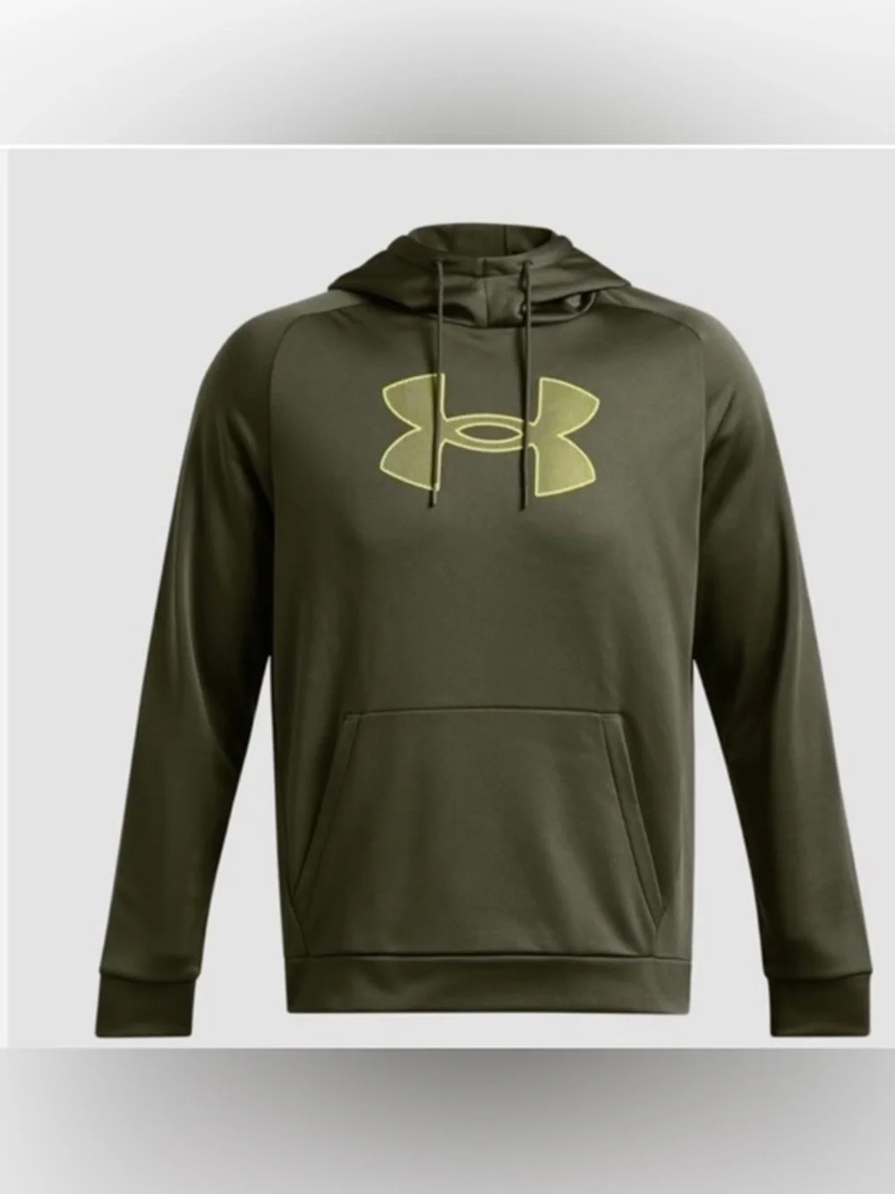 Under Armour Men's Fleece Big Logo Hoodie Marine OD Green size Small